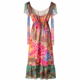 Women's Floral Maxi Dress Multicolour 10