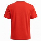 Men's Crew Neck T-Shirt Red-Orange XL