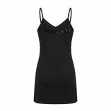 Women's Floral Print Mini Cami Dress Black S