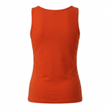 Women's Sleeveless Vest Top Orange 16
