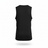 Men's Black Ribbed Sleeveless Tank Top XL