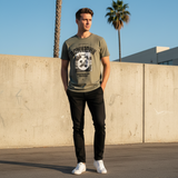 Men's Downtown LA Graphic T-Shirt Khaki XXL