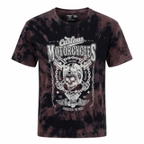 Men's Custom Motorcycles Graphic T-Shirt Brown Black Acid Wash XL