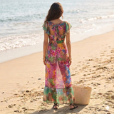 Women's Floral Maxi Dress Multicolour 10