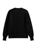 Women's Black V-neck Cardigan