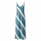 Women's Patchwork Floral Maxi Dress Multicolour UK 12