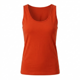 Women's Sleeveless Vest Top Orange 16