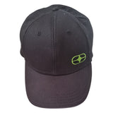 No Fear black baseball cap green logo front view