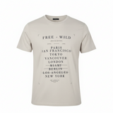 Men's Free + Wild Graphic T-Shirt Beige XXL