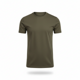 Men's Khaki Slim Fit Crew Neck T-Shirt 2XL