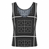 Emaj Sleeveless Top Kerchief AOP Print M