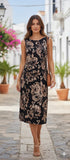 Floral Pencil Midi Dress Size 12