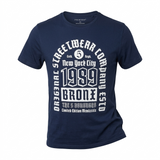 Print Men's Navy T-shirt Size XXL