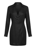 Black Mini Shirt Dress 14
