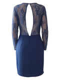 Willow Women's Blue Open Back Dress Size S