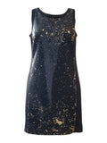Black & Gold Sequin Cocktail Dress Size UK 8