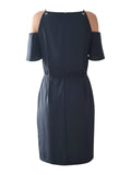 Navy Blue Spaghetti Strap Pencil Dress Size S