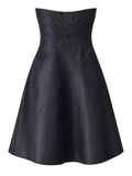 Women's Black Bandeau Cocktail Bubble Dress Size UK 10